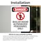 Signmission Boiler Room Authorized Danger Sign, Vinyl Decal, 7in W x 10in L, 2PK OS-2PACK-DS-D-710-V-1048 - alternate 2